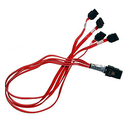 LSI Logic Câble Carte Molex 79576-3003 Mini-SAS 4x eSATA 45cm SFF-8087 9650SE12/16ML Nappe - Occasion