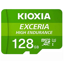 Carte Mémoire Micro SD avec Adaptateur Kioxia Exceria High Endurance Cours 10 UHS-I U3 Vert