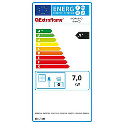 La Nordica Extraflame Poêle à granulés de bois 7kw blanc/noir - moiraevoblanc - NORDICA EXTRAFLAME