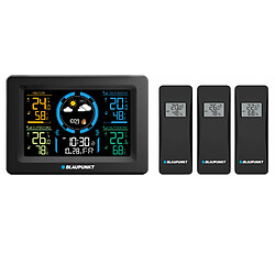 Station météo Blaupunkt WS40BK avec 3 capteurs couleur noir