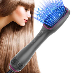 Universal Sèche-cheveux en céramique à un pas Brosse à lisser 1200W Brosse à lisser ionique Carding pour sèche-cheveux Maison Salon & Voyages |(Rose) pas cher