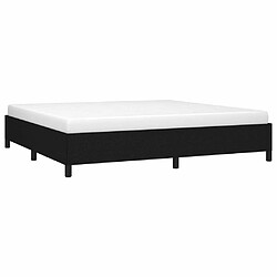 Avis Maison Chic Lit adulte - Lit simple Cadre de lit,Structure du lit Contemporain Noir 200x200 cm Tissu -MN23043