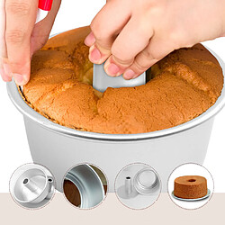 Acheter 2 Set 6 Pouce En Aluminium Cheminée En Mousseline De Soie Gâteau Moule Antiadhésif Ange Alimentaire Gâteau Pan