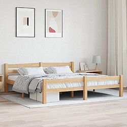 vidaXL Cadre de lit sans matelas bois massif de pin 180x200 cm