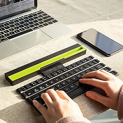 Universal Clavier Bluetooth sans fil multifonctionnel avec support pliable universel téléphone portable tablette iPad réponse rapide 252x46.8x28.8mm | pas cher