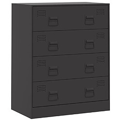 vidaXL Buffet noir 67x39x83 cm acier