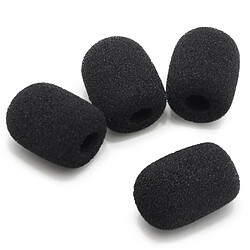 OKULI 4 x Remplacement Noir Mousse Microphone Coussin pour Casque Écouteurs - 20mm