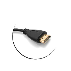 Avis SYSTEM-S Câble HDMI mâle à 90° Droit vers fiche HDMI Standard