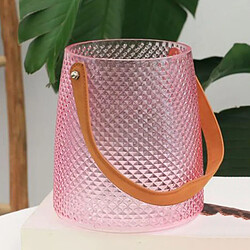 Acheter Verre Vase Sac Forme Fleur Table Décor Hydroponique Plant Pot Rose 13x11x15cm