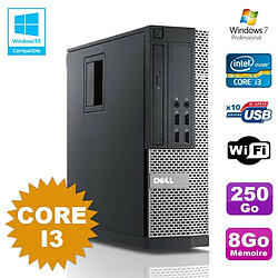 PC Dell Optiplex 7010 SFF Core I3 3.1GHz 8Go Disque 250Go DVD Wifi W7 - Occasion