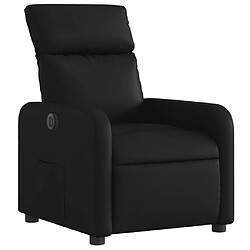 Avis vidaXL Fauteuil inclinable électrique Noir Similicuir