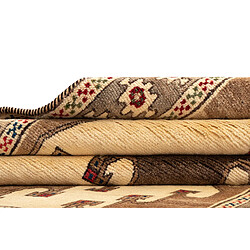 Vidal Tapis de laine 212x125 beige Gabbeh pas cher