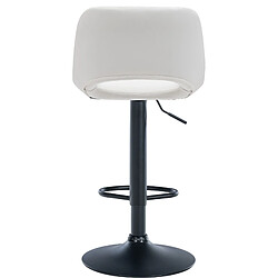 Non Tabouret de bar Camden simili cuir noir