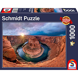 Schmidt Spiele Puzzle Glen Canyon, Horseshoe Bend sur la Colorado River, 1000 pcs