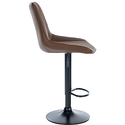 Acheter Non Tabouret de bar Toni simili cuir noir