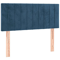 Avis Maison Chic Tête de lit moderne à LED lumineuse pour chambre - Décoration de lit Bleu foncé 80x5x78/88 cm Velours -MN47534