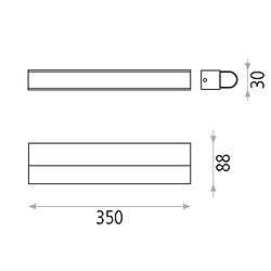 Acb Applique Tesla 1x13.6W LED Chrome Opale