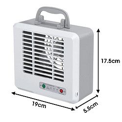 Avis Universal Mini climatiseur portable 3 vitesses ventilateur de refroidissement USB silencieux ventilateur rapide refroidisseur de ventilateur de bureau rechargeable mini