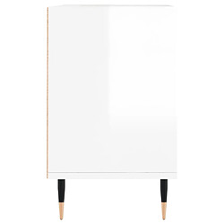 Acheter vidaXL Meuble TV blanc brillant 69,5 x 30 x 50 cm bois d'ingénierie