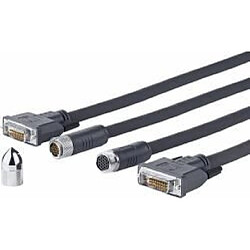 Pro DVI-D Cross Wall cable 20M Support 1920*1080P 60Hz Required hole in wall 16mm