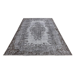 Avis Vidal Tapis de laine 284x170 gris Ultra Vintage