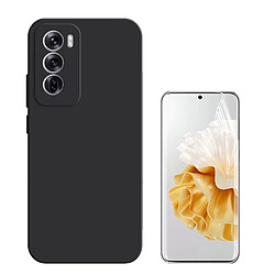 NIS Kit Film Hydrogel + Housse Silicone Oppo Reno12 Noir