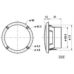 Alpexe VS-FR8WP/4 - Haut-parleur (4007540021287)