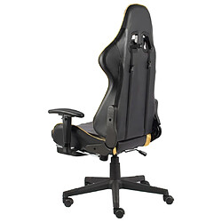 Acheter Maison Chic Chaise de jeu, Chaise gaming pivotante avec repose-pied, Fauteuil gamer,Chaise de Bureau Doré PVC -GKD84929