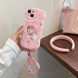 GUPBOO Étui pour iPhone11ProMax Niche mouton bouclé fille étui téléphone portable bracelet anti-chute