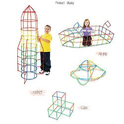 Avis 4D Pipe Building Blocks For Children DIY Assembling Tunnel Model Kids Toys