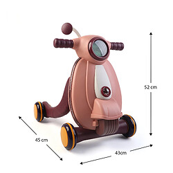 Acheter Trotteur pour Bébés Robincool Baby Walker 43x45x52 cm Premiers Pas avec Blocage de Roues Couleur Rose avec Lumière