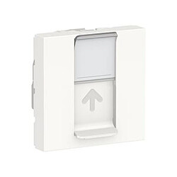 prise rj45 - 2 modules - cat6 - ftp - blanc - schneider electric nu341918