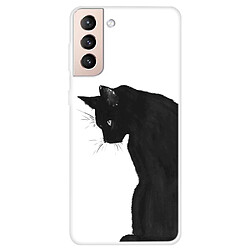 Coque en TPU antichoc, anti-rayures chat pour votre Samsung Galaxy S22 5G