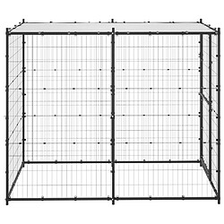 Avis Helloshop26 Chenil extérieur cage enclos parc animaux chien d'extérieur pour chiens acier avec toit 110 x 220 x 180 cm 02_0000377