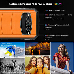 Avis DOOGEE V30 Smartphone Robuste 8Go + 256Go 6.58'' 108MP Caméra IP68 Téléphone 10800mAh 66W Charge Rapide NFC Soutenir ESIM GPS - Orange