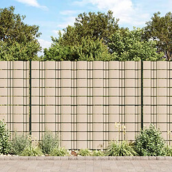 vidaXL Écran d'intimité de jardin PVC 70x0,19 m Crème