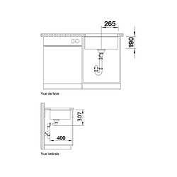 Acheter Blanco Evier sous plan Sublime 500-U, Cuve sous plan Silgranit, 527170