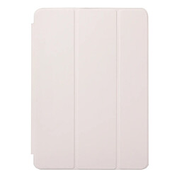 Wewoo Smart Cover blanc pour iPad Pro 9,7 pouces Housse en cuir de couleur unie à rabat horizontal avec support à trois rabats et fonction réveil / veille