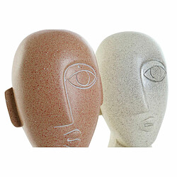 Figurine Décorative DKD Home Decor Beige Terre cuite Résine (14.5 x 10.5 x 27.5 cm) (2 pcs)