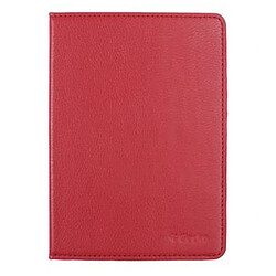 Gecko Étui pour Kobo Aura Édition 2 Luxe et Compact avec Fermeture Magnétique Rouge