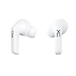 HyperX Cloud Buds Casque de jeu BT sans fil véritableCasque intra-auriculaire 10 mm générant du sonAppairage rapideCommandes tactiles sensiblesBlanc