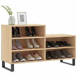 Avis Maison Chic Armoire à Chaussures,Meuble de Rangement à Chaussures Chêne sonoma 102x36x60cm Bois d'ingénierie -MN36112