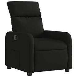 Avis vidaXL Fauteuil inclinable électrique Noir Tissu