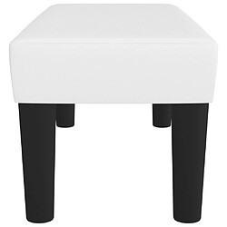 Avis vidaXL Banc Blanc 70x30x30 cm Similicuir