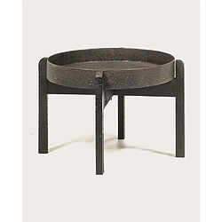 Acheter UNIQKA Gaby - Table basse ronde gigogne en métal noir