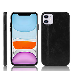 Wewoo Coque Rigide Motif de peau de vache à motifs de peau de choc pour iPhone 11 PC + PU + TPU Noir