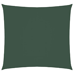 vidaXL Voile de parasol tissu oxford carré 3x3 m vert foncé