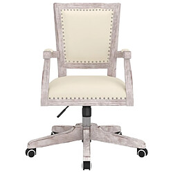 Avis Maison Chic Chaise Gaming | Chaise pivotante de bureau Ergonomique Fauteuil beige lin -GKD79167