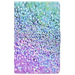 Etui en PU fermeture magnétique avec porte-cartes Paillettes colorées pour votre Samsung Galaxy Tab A8 (2021) SM-X200/SM-X205