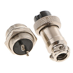 Acheter 1 Paire GX16 Air Plug Aviation Plug Et Connecteurs De Prise Plug Socket 2 Pin